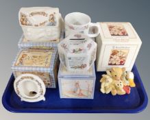 A tray of Wedgwood Rambling Ted money box and picture frame,