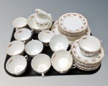 A Victorian part tea set