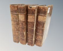 Four 18th century volumes 'The Peerage of England'