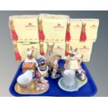 A tray of Royal Doulton Bunnykins tea ware (7)