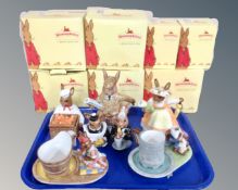 A tray of Royal Doulton Bunnykins tea ware (7)