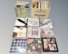 Two boxes of vinyl LP's, Pink Floyd, Led Zeppelin,