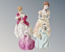 A Royal Worcester F G Doughty figure 'First Dance' 1629,