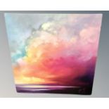 A contemporary wall canvas - Sunset