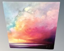 A contemporary wall canvas - Sunset