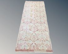 An embroidered wool shawl 230 cm x 92 cm