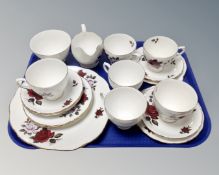 A tray of Colclough part tea set