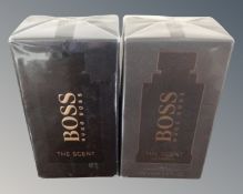 Two bottles of Hugo Boss The Scent eau de parfum and eau de toilette 100ml, boxed and sealed.