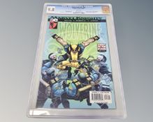 Marvel Comics : Wolverine issue 23 CGC Universal Grade, slabbed and graded 9.