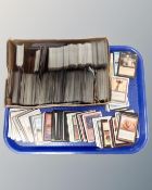 A large collection of Magic The Gathering cards,