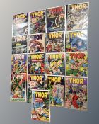 20th century Marvel comics The Mighty Thor 12c and 15c covers,