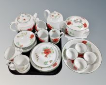 A quantity of Royal Worcester poppy pattern tea and dinner ware