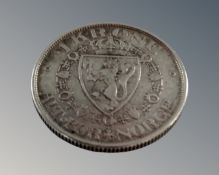 A 1912 1 Kroner silver coin