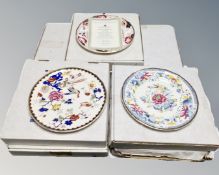 A quantity of plates, Historic plate collection by Masons,
