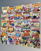 Fifty assorted 1970's and later Marvel comics to include Amazing Adventures featuring the X-MEn