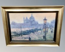 A Rolf Harris limited edition print 'The sun has set on Venice', no. 64/195, with certificate verso.