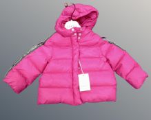 A Gucci padded jacket, Fresia, size 18-24 months.