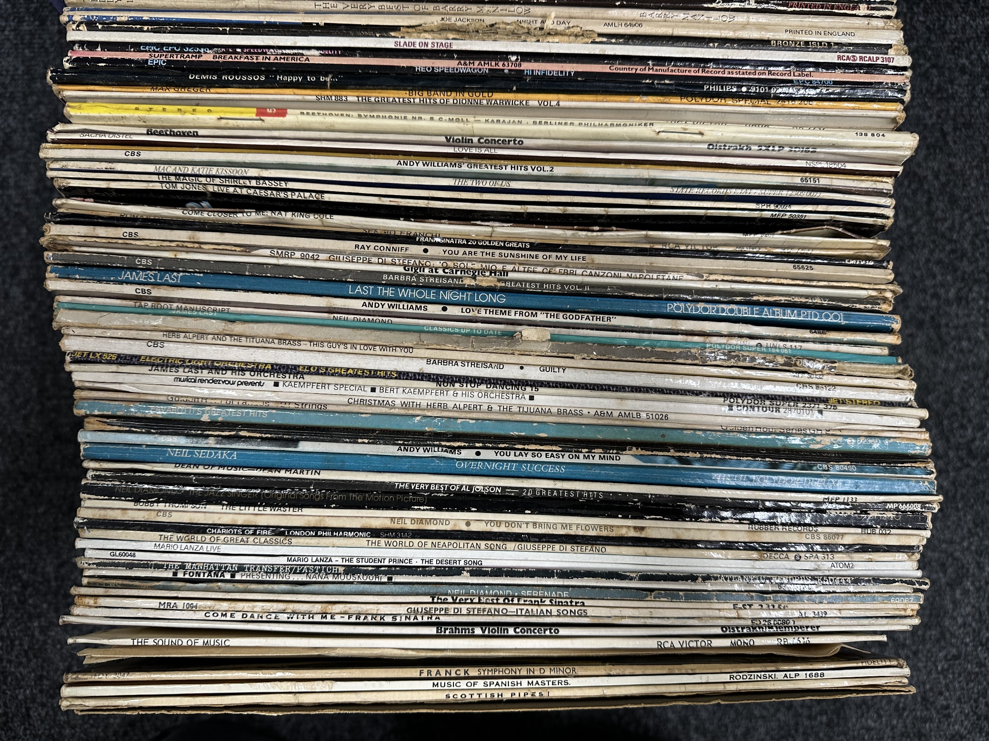 A box of vinyl records, Dire Straits, Ozzy Osbourne, Jethro Tull, - Image 3 of 3