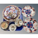 A tray of Oriental ceramics,