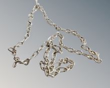 A silver 20'' belcher chain, 18.8g.