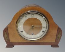 A 1930's Bentima Westminster chiming mantle clock