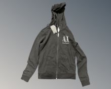 An Armani Exchange zip hoody, black size Extra small, tagged and new.
