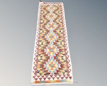 A Chobi Kilim runner 193 cm x 63 cm