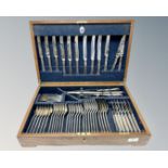 A canteen of Mappin & Webb silver-plated cutlery