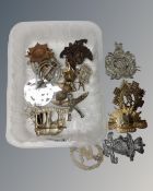 A box of army cap badges