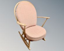 An Ercol elm and beech rocking chair
