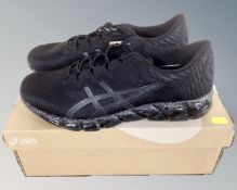 A pair of men's Asics Gel-Quantum 360 5 JCQ trainers, size 12, tagged and boxed.