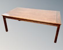 A mid century Danish rosewood veneered coffee table