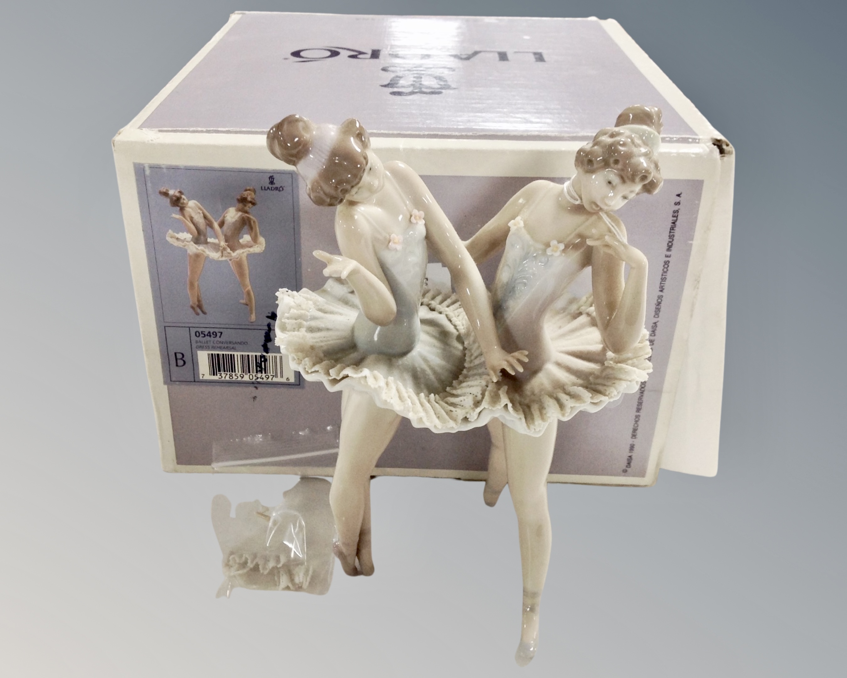 A Lladro figure 'Ballerinas', boxed.