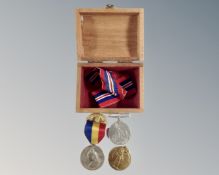 A Queen Victoria 60 years medal with ribbon,