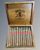 A Frank Robinson cigar box containing twelve cigars