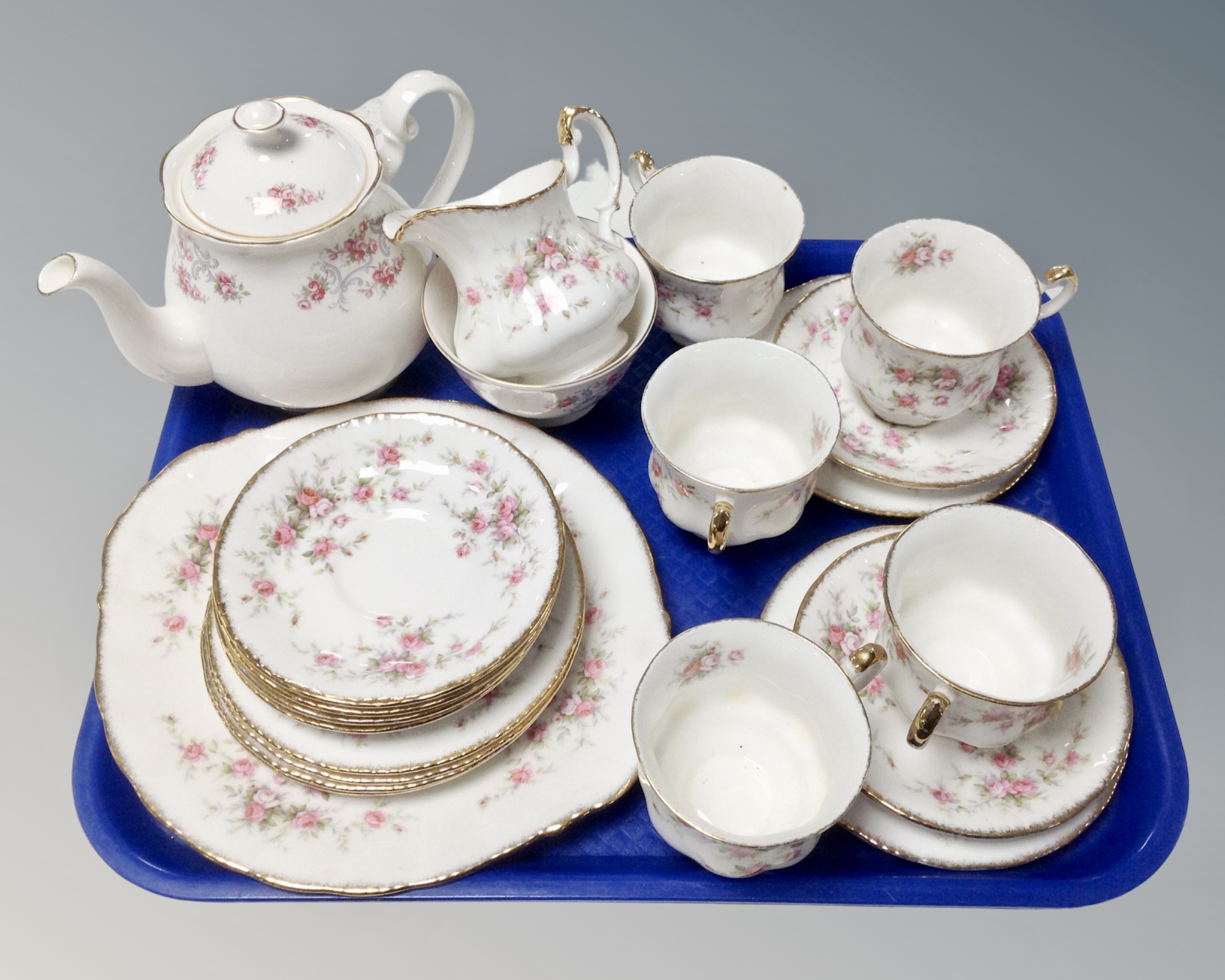A Paragon Victoriana Rose tea set