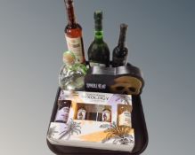 A Rum themed mixologoy set together with bottle of hand crafted Sol Tarasco gin,