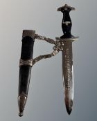 A reproduction German SS dagger.