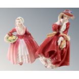 Two Royal Doulton figures - Top o' the Hill HN1834 and Janet HN 1537