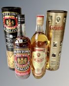 Two bottles of alcohol including William Grants Family Reserve finest scotch and Dufftown pure malt