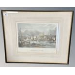 After G Balmer : Newcastle Upon Tyne, limited edition hand coloured engraving, #84 of 500,