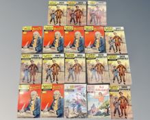 A collection of Classics Illustrated comics including David Copperfield, Huckleberry Finn,