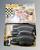 A Scalextric model racing set in box.