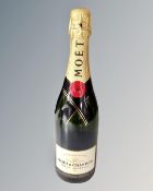 A bottle of Moet and Chandon champagne 75cl.