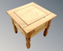 A pine lamp table