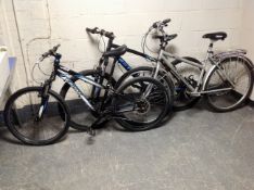Three mountain bikes - boy's Specialised bike,