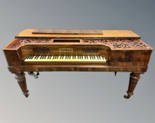 A 19th century mahogany square piano by Collard & Collard (as found) CONDITION REPORT: