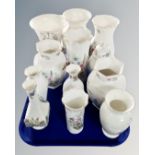 A tray of Aynsley Wild Tudor ceramics.