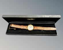 A gentleman's Louis Phillipe wristwatch in case.