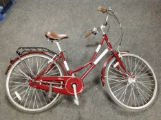 A Real Classic lady's shopper bike with leather seat